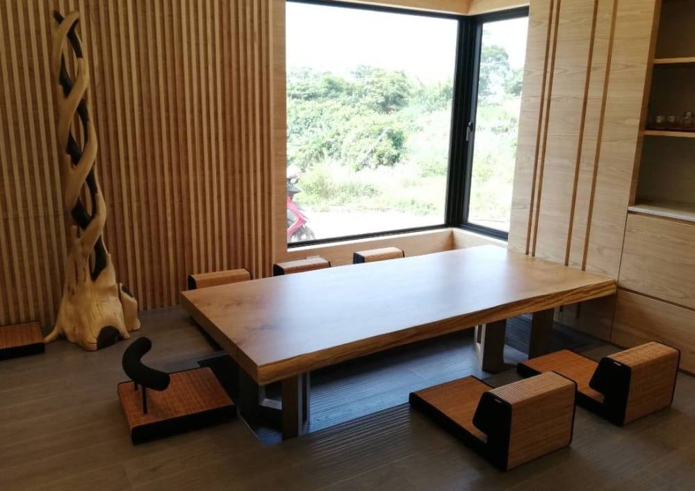板片-185-和室 茶几桌 餐桌-印尼柚木