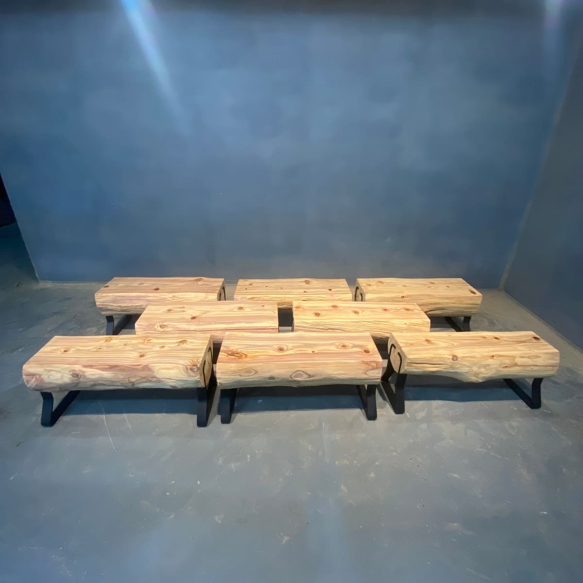 44765-臺灣杉-創意橫柱椅-88*31*40
